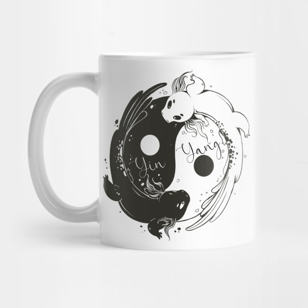 Yin Yang Axolotl by ArtRoute02